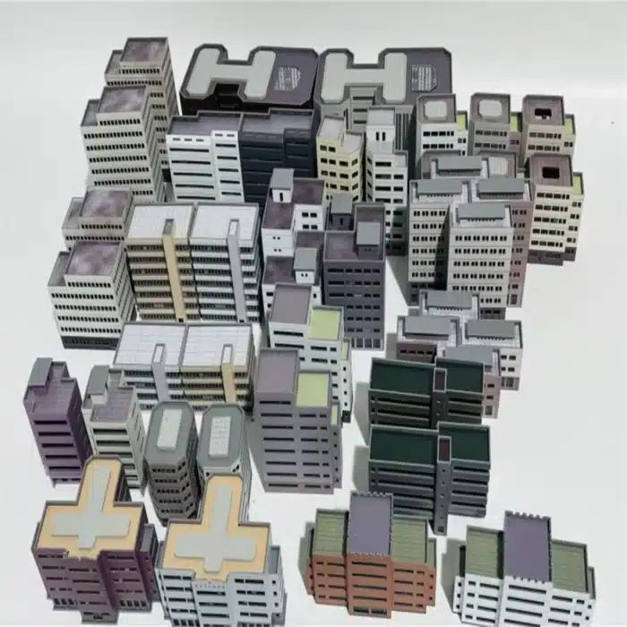 Maquette d’immeuble bureaux 1/300 3