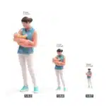 FIgurine miniature mère bébé 6