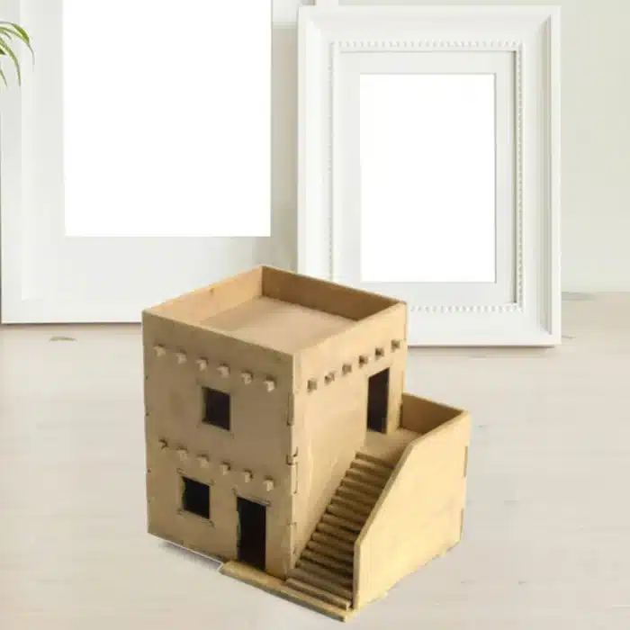Maquette de bâtiment réaliste terre cuite 1/72 4