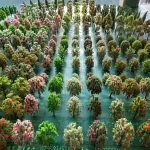 Arbres fleuris miniatures 1