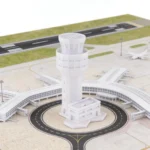 tour de contrôle d’aéroport miniature 4