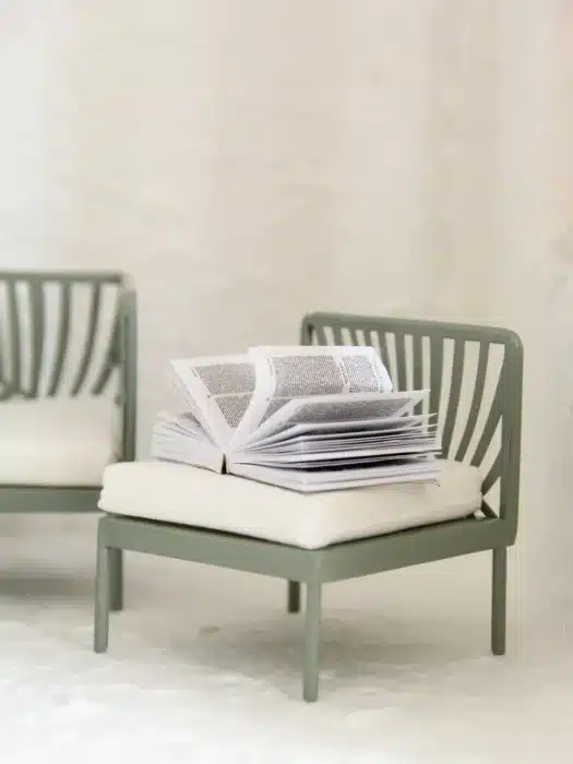 salon jardin miniature vert 1/12 14