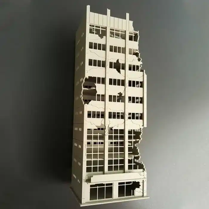 Maquette building en ruine N 1