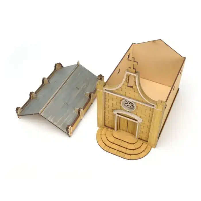 Maquette église romaine antique échelle 1/72 4
