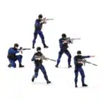 Figurine police unité d'intervention 1/64 19