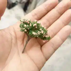 arbres à fleurs pour miniatures 5 cm 7