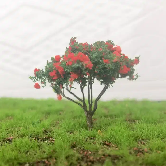 arbres à fleurs pour miniatures 5 cm 2