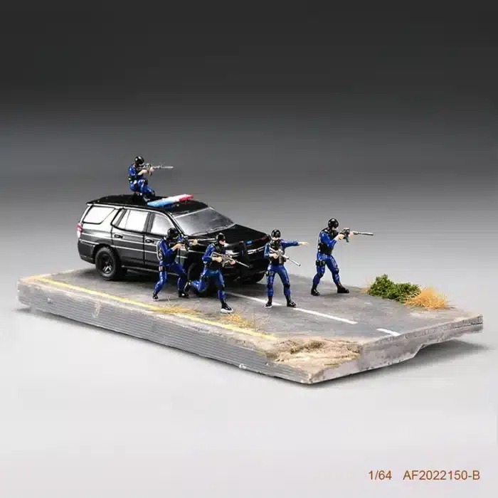 Figurine police unité d'intervention 1/64 20