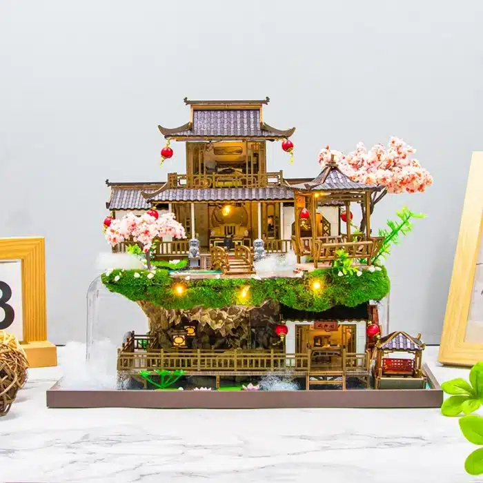 Kit maquette 3D Pavillon Japonais avec éclairage 1