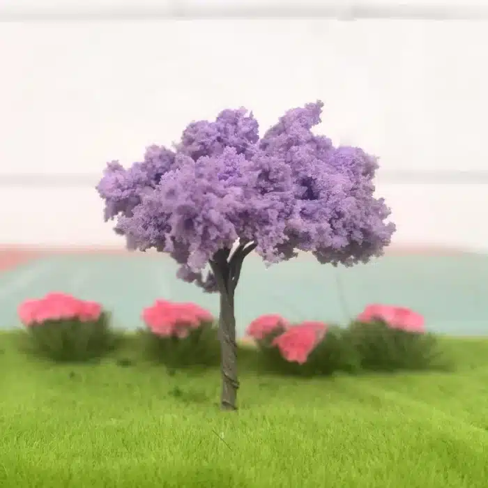 arbres à fleurs pour miniatures 5 cm 3