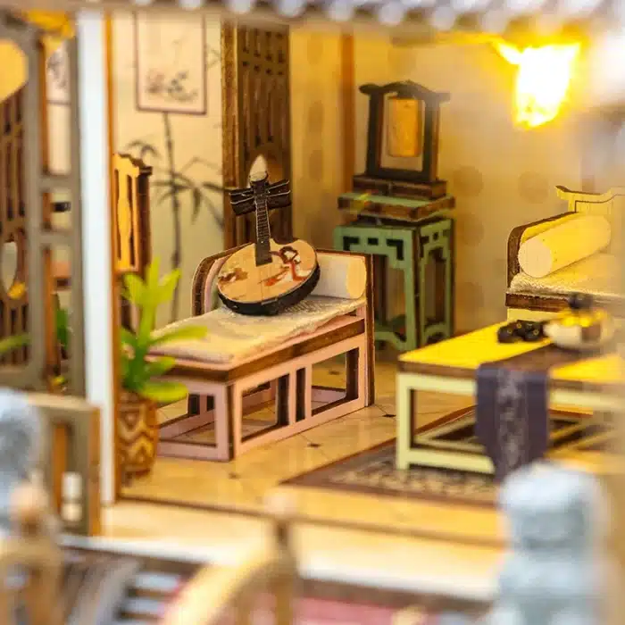 Kit maquette 3D Pavillon Japonais avec éclairage 4