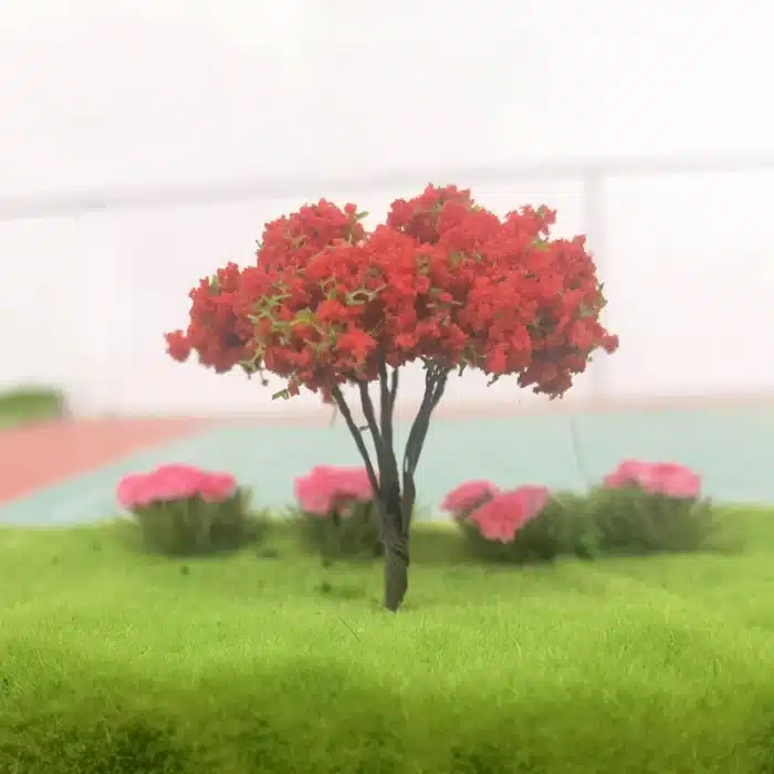 arbres à fleurs pour miniatures 5 cm 4