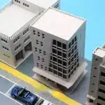 Immeuble de bureaux modernes de ville pour maquette 4