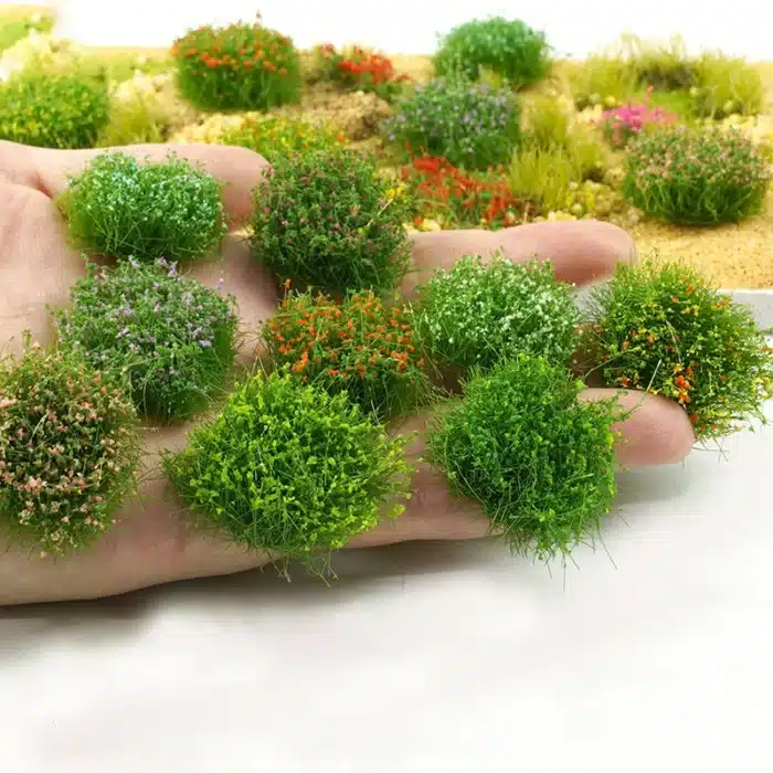 Herbe fleurie pour maquette 2
