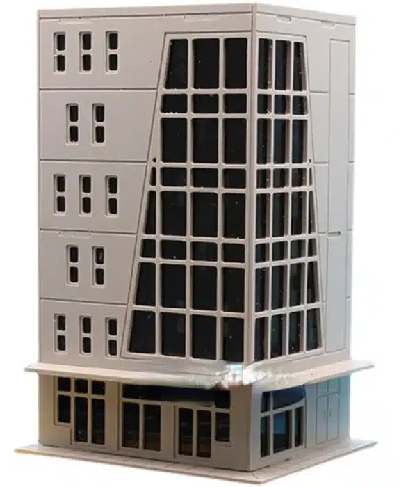Immeuble de bureaux modernes de ville pour maquette 2