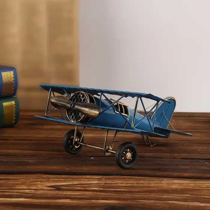 Avion miniature style rétro WWII 3