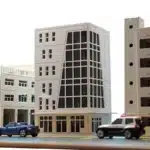 Immeuble de bureaux modernes de ville pour maquette 3