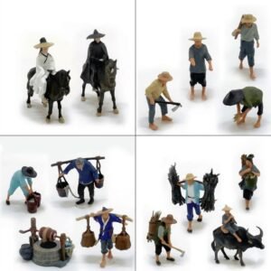 Lot de personnages pour scène Chine Antique 1/64 (lot de 2 ou 4)