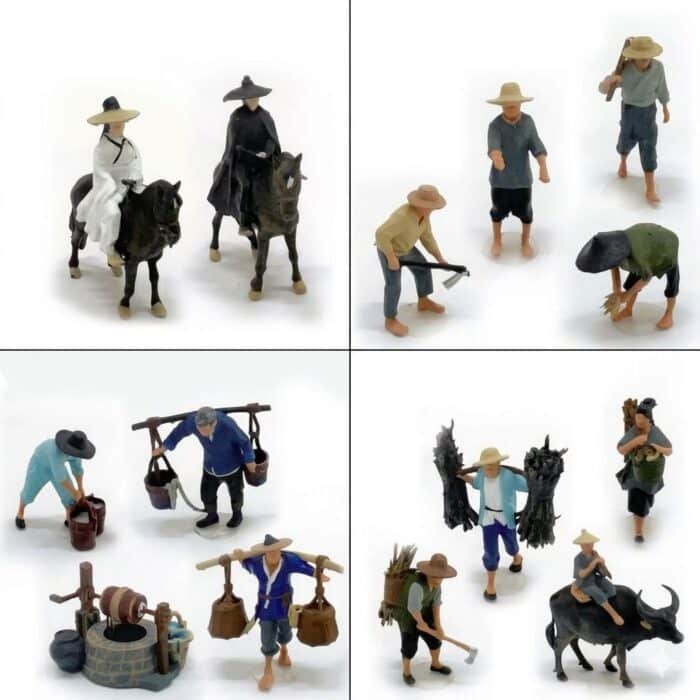 Figurines scenes chine antique