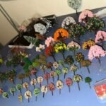 Lot arbres fleuris