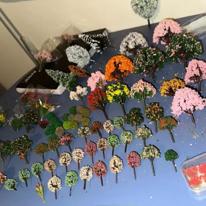 Lot arbres fleuris