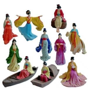Lot figurines de Femmes Chine impériale 1/64