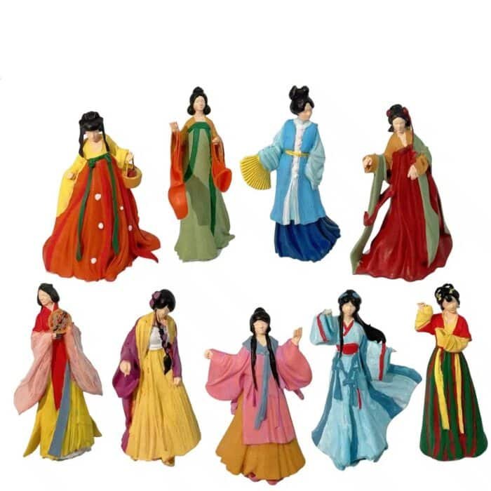 dame figurines chine