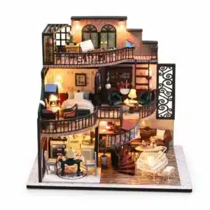 Maquette de villa rétro