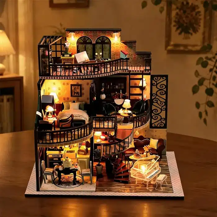 Maquette de villa rétro
