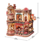 Petit café – Maquette 3D miniature à monter