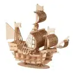 Puzzle 3D voilier miniature en bois