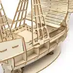 Puzzle 3D voilier miniature en bois
