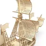 Puzzle 3D voilier miniature en bois