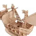 Puzzle 3D voilier miniature en bois