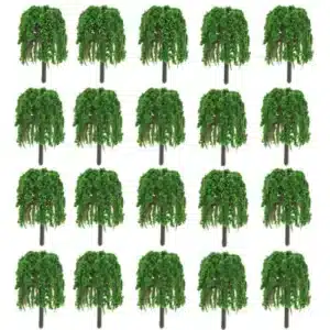 saules pleureurs miniatures pour maquette 5,5 cm