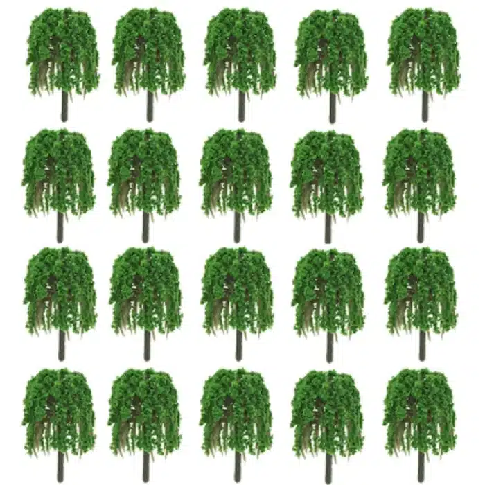saules pleureurs miniatures pour maquette 5,5 cm