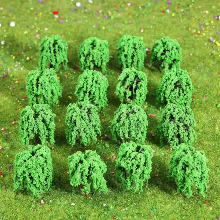 saules pleureurs miniatures pour maquette 5,5 cm