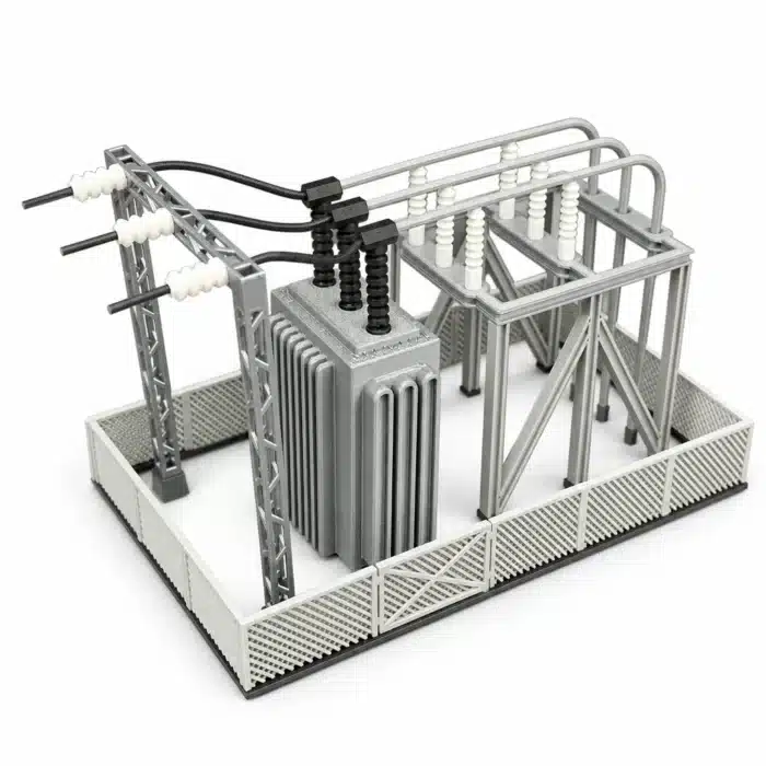 Transformateur pour maquette 1/87 blanc