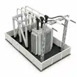 Transformateur pour maquette 1/87 blanc