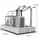 Transformateur pour maquette 1/87 blanc