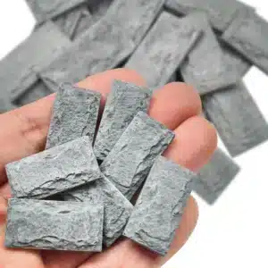 Briques miniatures grises 1:25