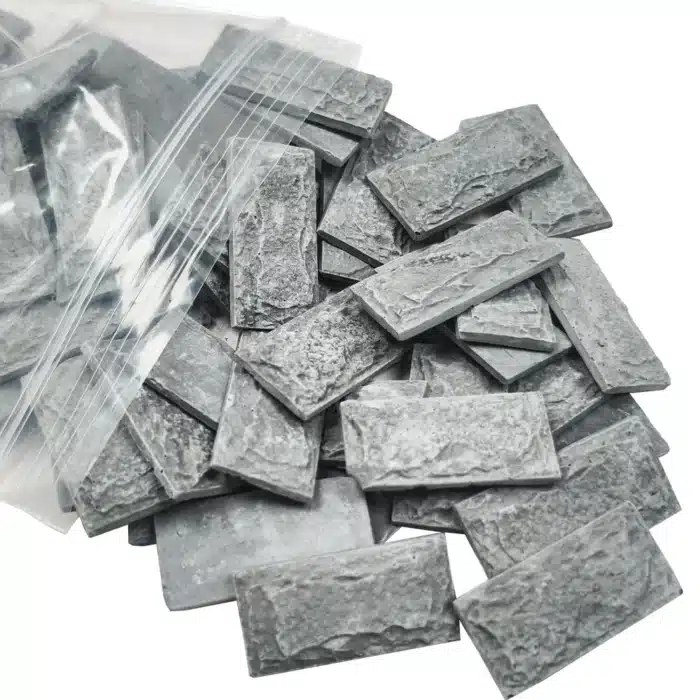 Briques miniatures grises 1:25