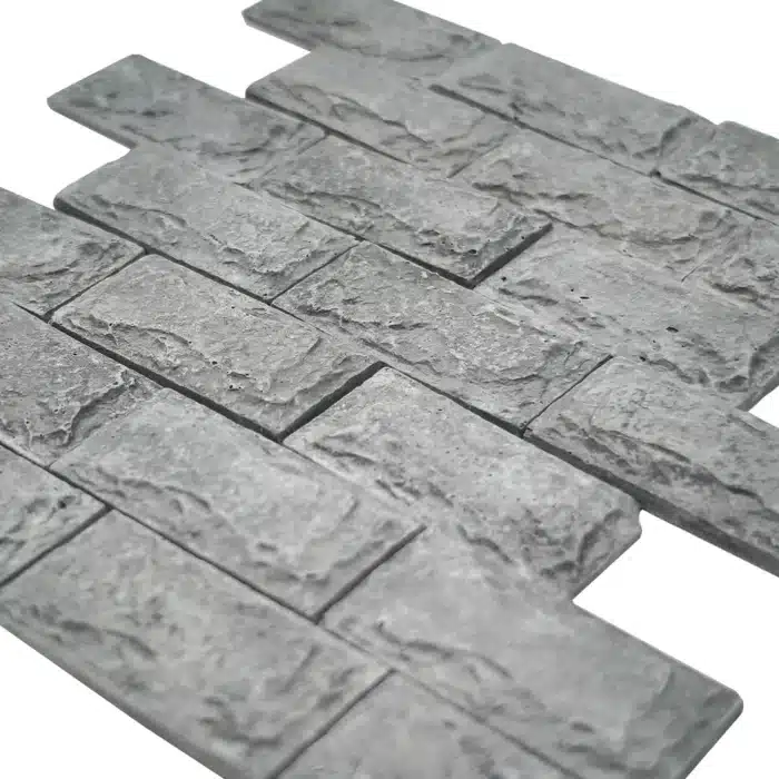 Briques miniatures grises 1:25