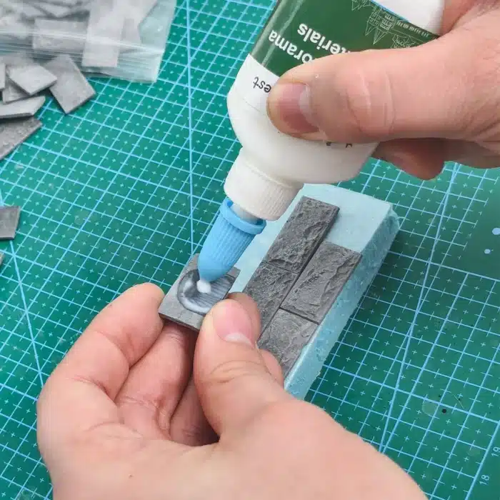 Briques miniatures grises 1:25