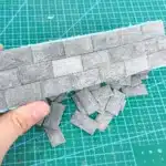 Briques miniatures grises 1:25