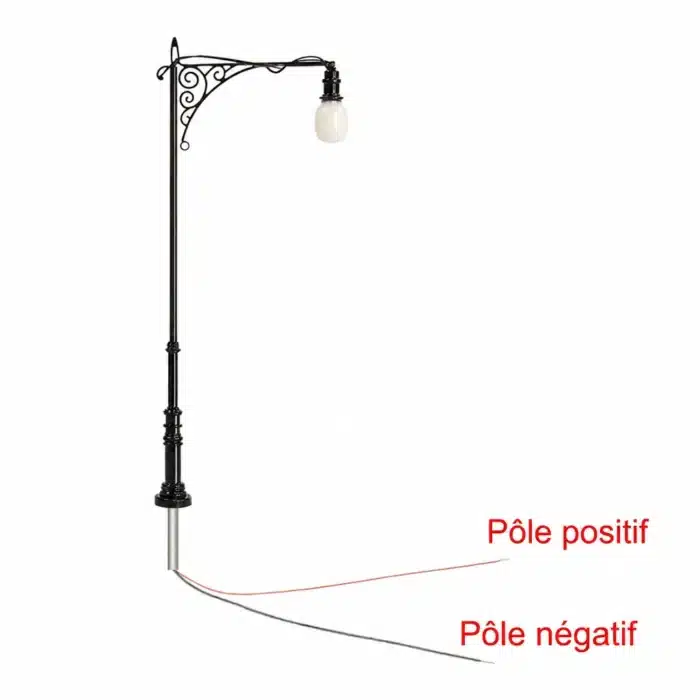 Lampadaires noir vintage 1:87