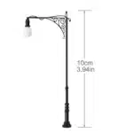 Lampadaires noir vintage 1:87 - Échelle HO
