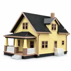 Maison de banlieue nord américaine 1:87