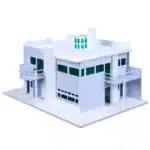 Maquette de villa moderne blanche 1/100