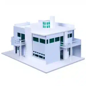 Maquette de villa moderne blanche 1/100